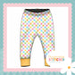 Pastel Check Print French Terry Cuff Leggings
