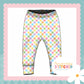 Pastel Check Print French Terry Cuff Leggings