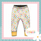 Pastel Check Bunny Print French Terry Cuff Leggings