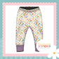 Pastel Check Bunny Print French Terry Cuff Leggings