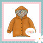 Cottage Bunnies Blue & Waffle Knit Hooded Cardigan