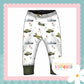 Vintage Military Print French Terry Cuff Leggings