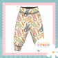 Cottage Bunnies Blue - French Terry Relaxed Fit Yoga Waist & Cuff Joggers