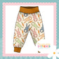 Cottage Bunnies Blue - French Terry Relaxed Fit Yoga Waist & Cuff Joggers
