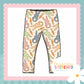 Cottage Bunnies Blue - French Terry Classic Leggings
