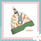 Cottage Bunnies Blue - Handmade Tie Knot Baby Hat