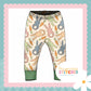 Cottage Bunnies Blue - French Terry Cuff Leggings