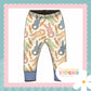Cottage Bunnies Blue - French Terry Cuff Leggings
