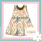 Cottage Bunnies Blue - French Terry Blossom Dress