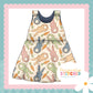 Cottage Bunnies Blue - French Terry Blossom Dress