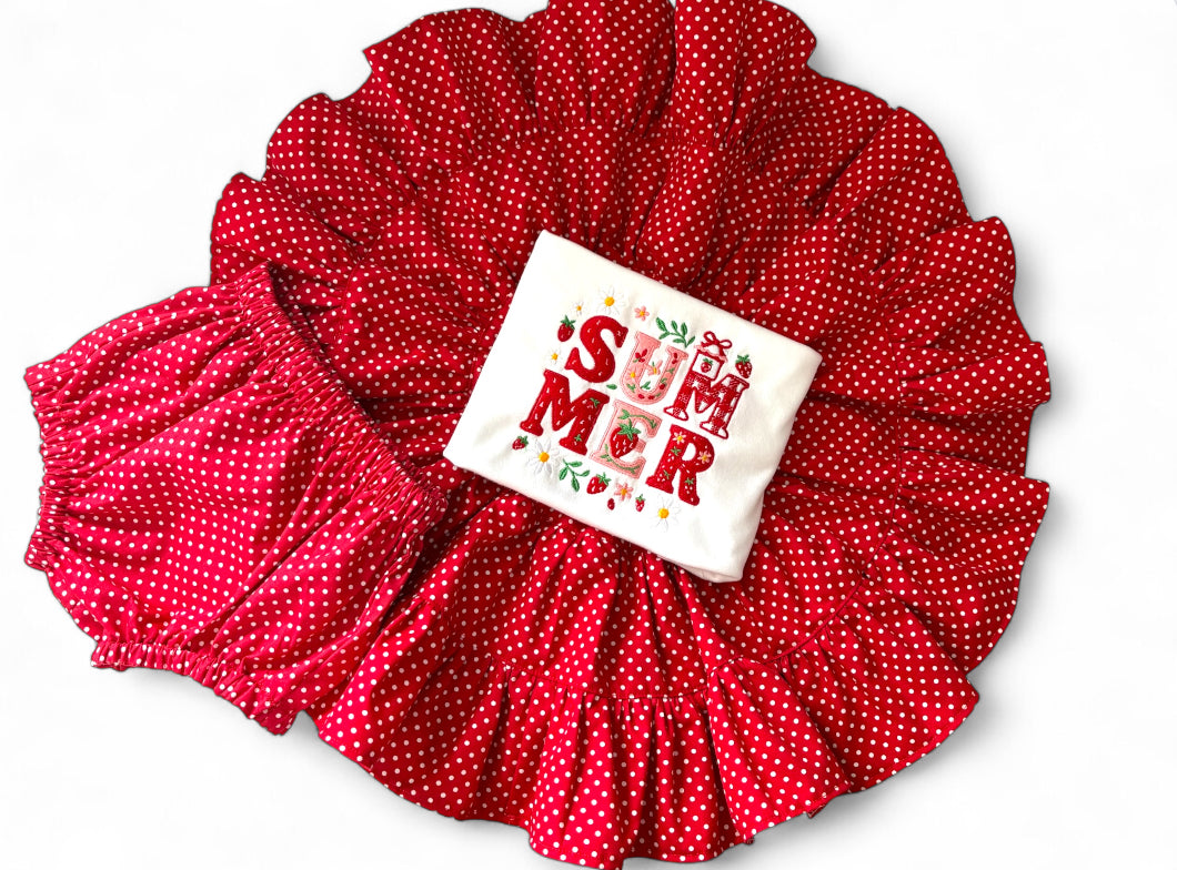 Embroidered summer T-shirt