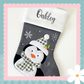 Deluxe Plush Grey Knitted Stocking (multiple designs)