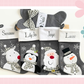 Deluxe Plush Grey Knitted Stocking (multiple designs)