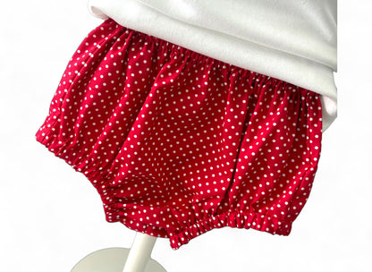 Red Polka Dot | Woven Cotton Bloomers