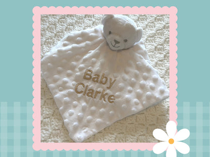 Personalised Bubble Bear Comforter | Embroidered