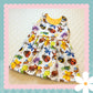 Handmade Happy Bugs Print Blossom Dress