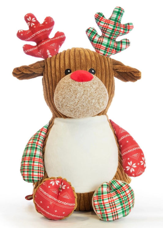 Red Tartan Reindeer