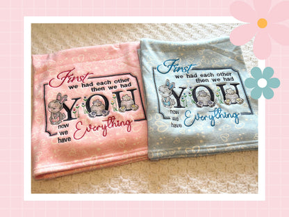 Bugsy Bunny Blanket | Embroidered
