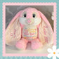 'Susie' Pink Personalised Bunny