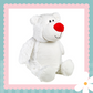 White Cubbyford Red Nose Bear