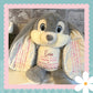 'Harvey' Grey Personalised Bunny