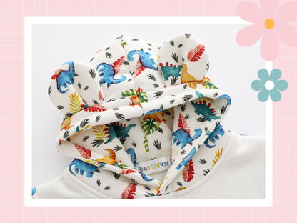 Dino Bear Embroidered Hoodie | Personalised