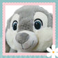 'Harvey' Grey Personalised Bunny