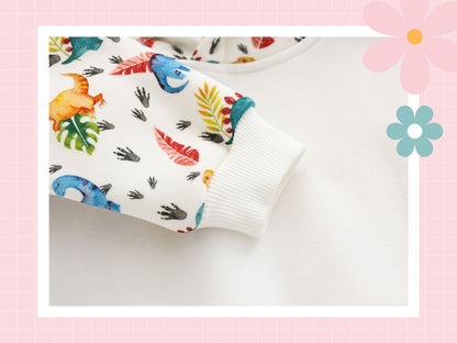 Dino Bear Embroidered Hoodie | Personalised