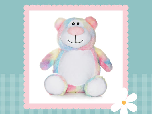 Pastel Rainbow Cubbyford Bear