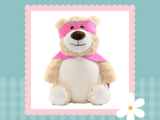 Pink Hero Cubbyford Bear