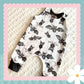 Handmade Bat Splats Print Playful Romper