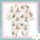 Hare and the dandelion personalised romper