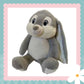 'Harvey' Grey Personalised Bunny