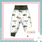 Vintage Military Print French Terry Relaxed Fit Yoga Waist & Cuff Joggers