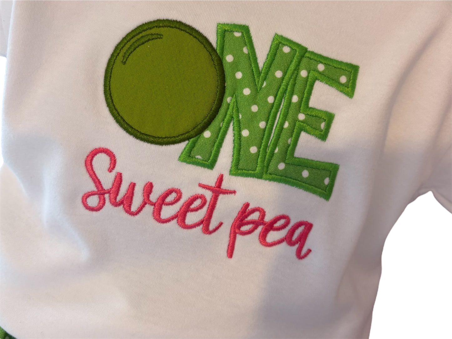 One Sweet Pea Embroidered T-shirt