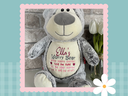 Grey Cubbyford | Official Cubbie Soft Toy | Personalised