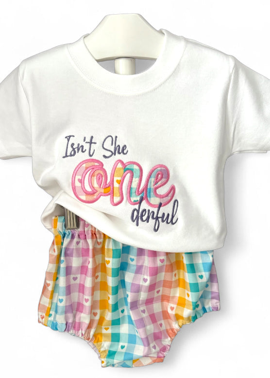 Isn't She One-derful embroidered T-Shirt