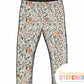 Autumn Boho Floral Organic Cotton Jersey Classic Leggings