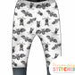 Bat Splats Print French Terry Cuff Leggings