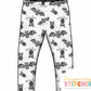 Bat Splats Print French Terry Classic Leggings