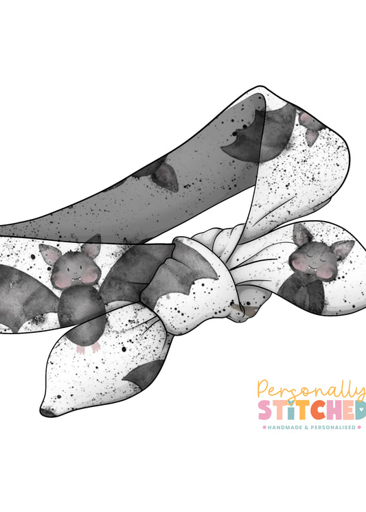Bats Splats Print Tiny Knot Headband