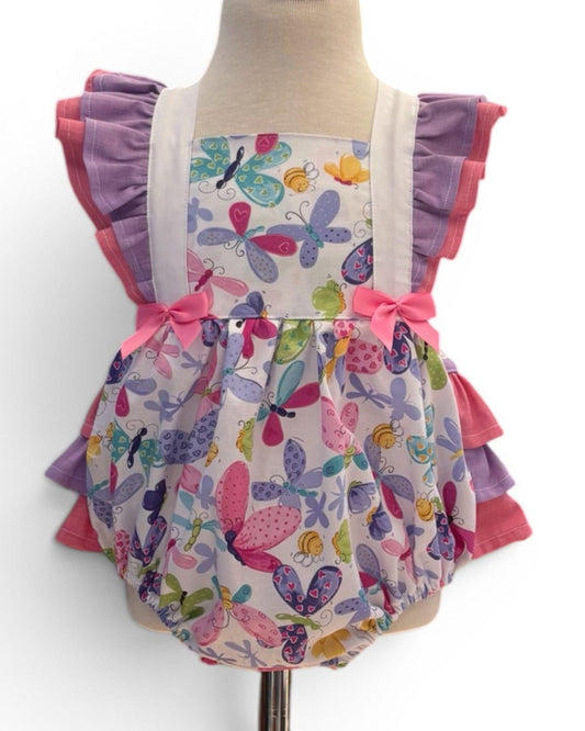 The Bellevue Romper — Summer Butterflies Collection