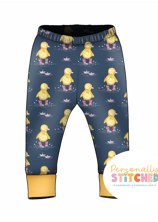 Bianca Duck Organic Cotton Jersey Cuff Leggings
