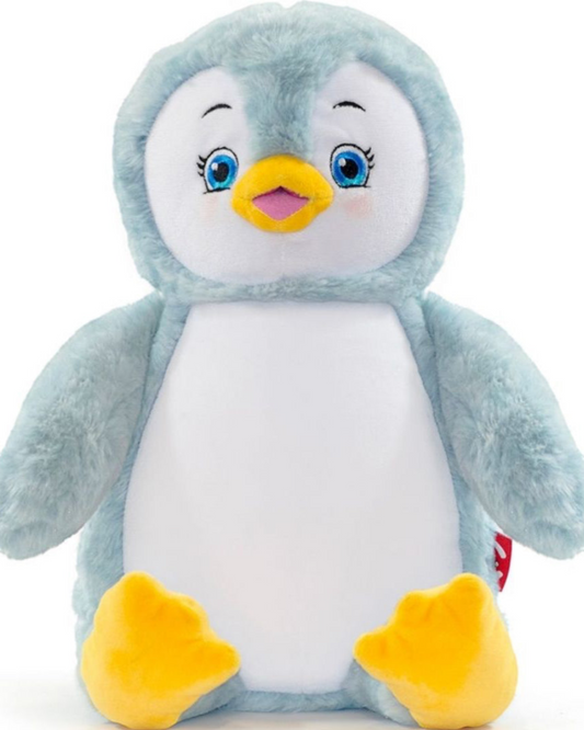 Puddles Blue Penguin | Official Cubbie Soft Toy | Personalised
