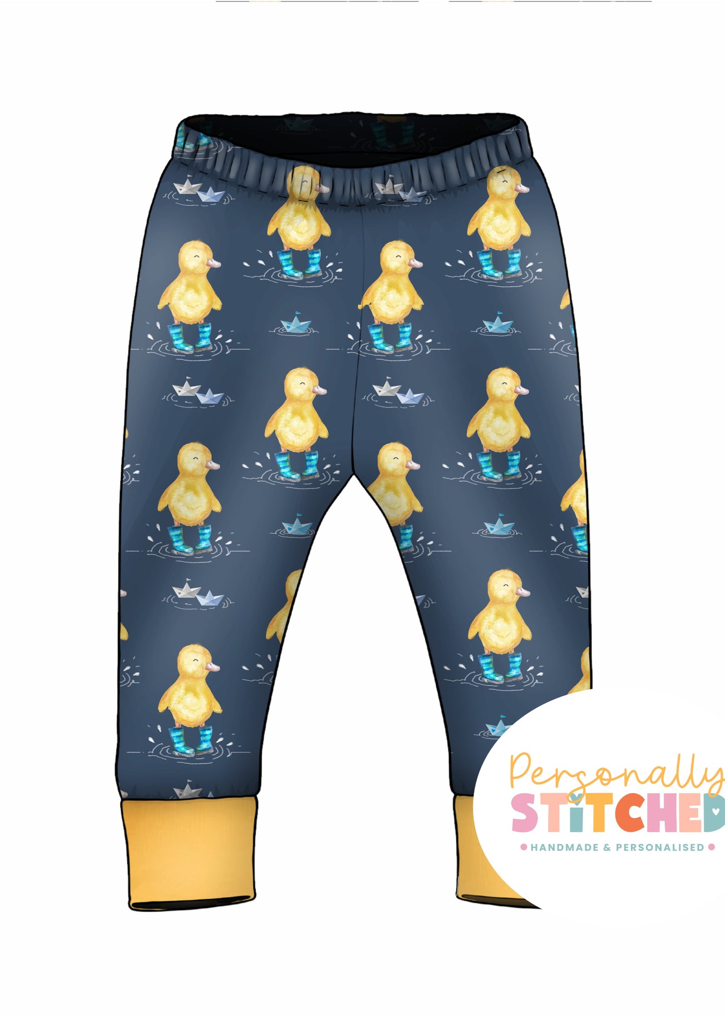 Buddy Duck Organic Cotton Jersey Cuff Leggings