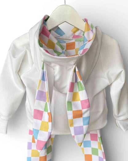 Choice of Easter Fabrics | Handmade Bunny Ear Hoodie