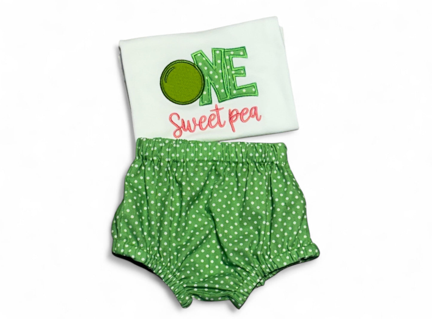 Green Polka Dot Bloomers