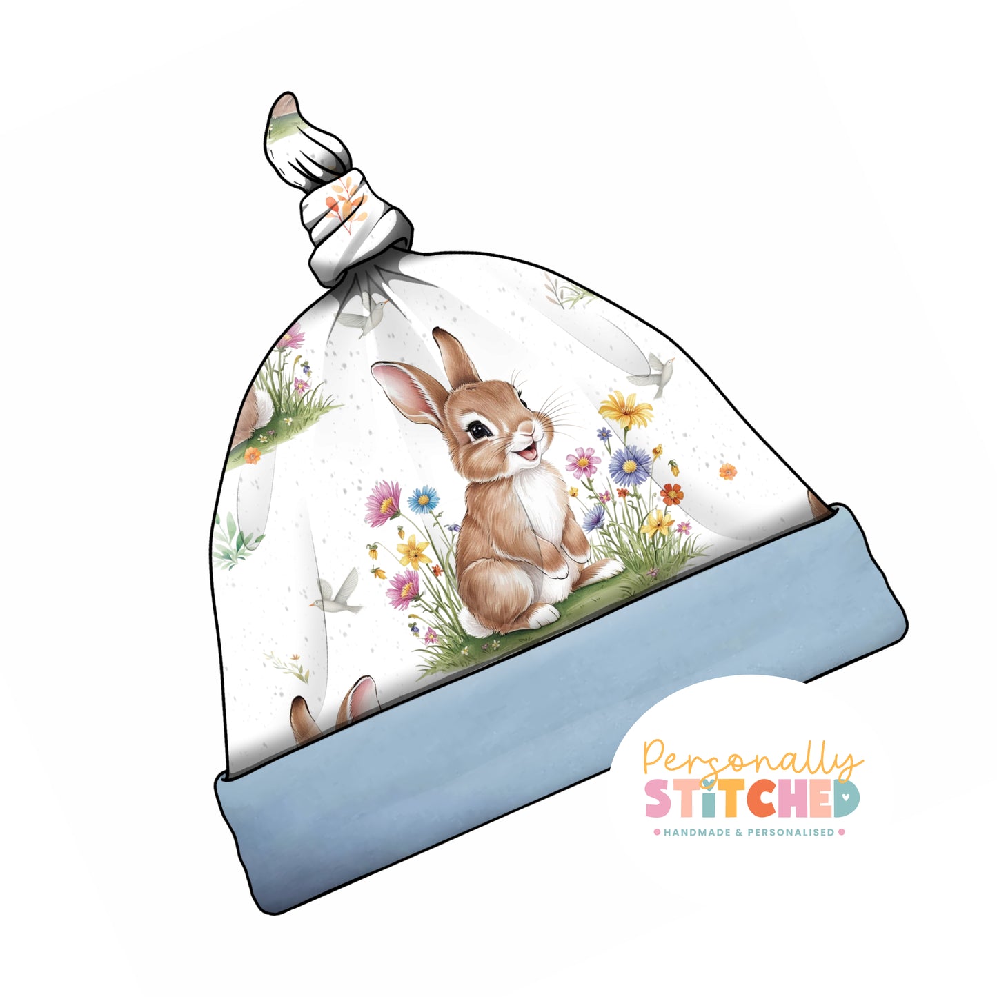 Exclusive Cutie Rabbit Tie Knot Baby Hat