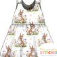 Exclusive Cutie Rabbit Organic Cotton Jersey Blossom Dress