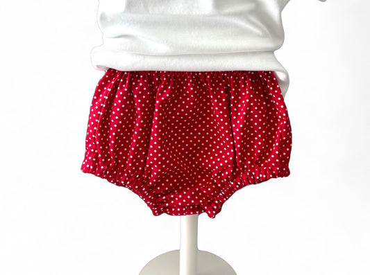 Red Polka Dot | Woven Cotton Bloomers